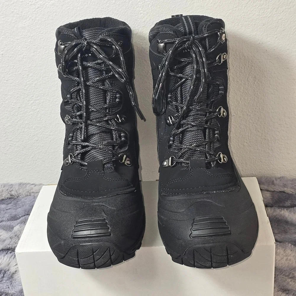 NWB London Fog Breckenridge Boots Black Insulated Waterproof‎  sZ 10